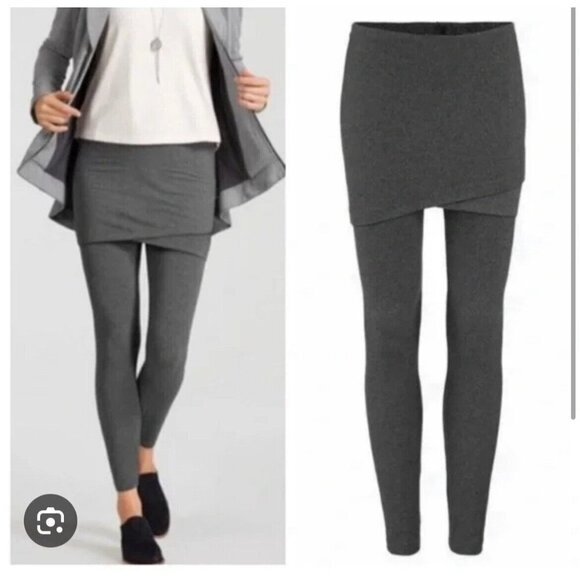 CAbi Pants - Cabi Style 3577 M'Leggings Size S Charcoal Gray Skirted Leggings Stretch